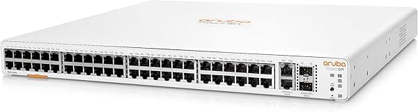 aruba Switch de conexión instantánea de red HPE serie 1960 de 48 puertos Gb Smart Managed Layer 2+ Ethernet Switch | 48x 1G | 2X 10GBase-T, 2X SFP+ | Apilable | Cable de EE. UU. (JL808A#ABA)