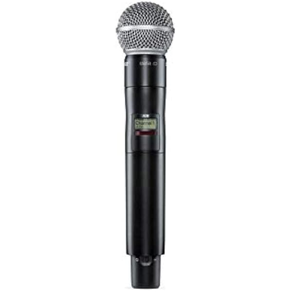 Shure AD2/SM58-G57 Transmisor de mano inalámbrico digital Axient con cabezal de micrófono SM58 (G57: 470 a 616 MHz)