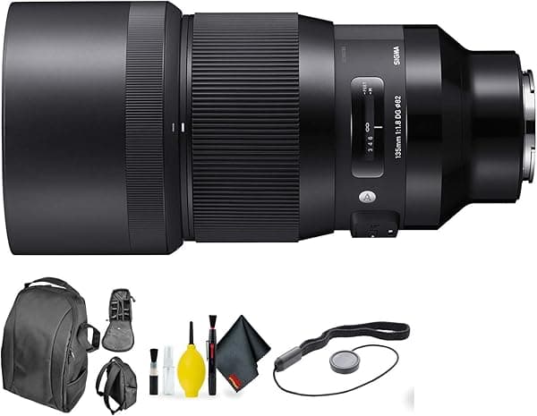 Sigma Lente Art HSM de 135mm f/1.8 DG para Sony E + kit de limpieza de lentes Deluxe 240965