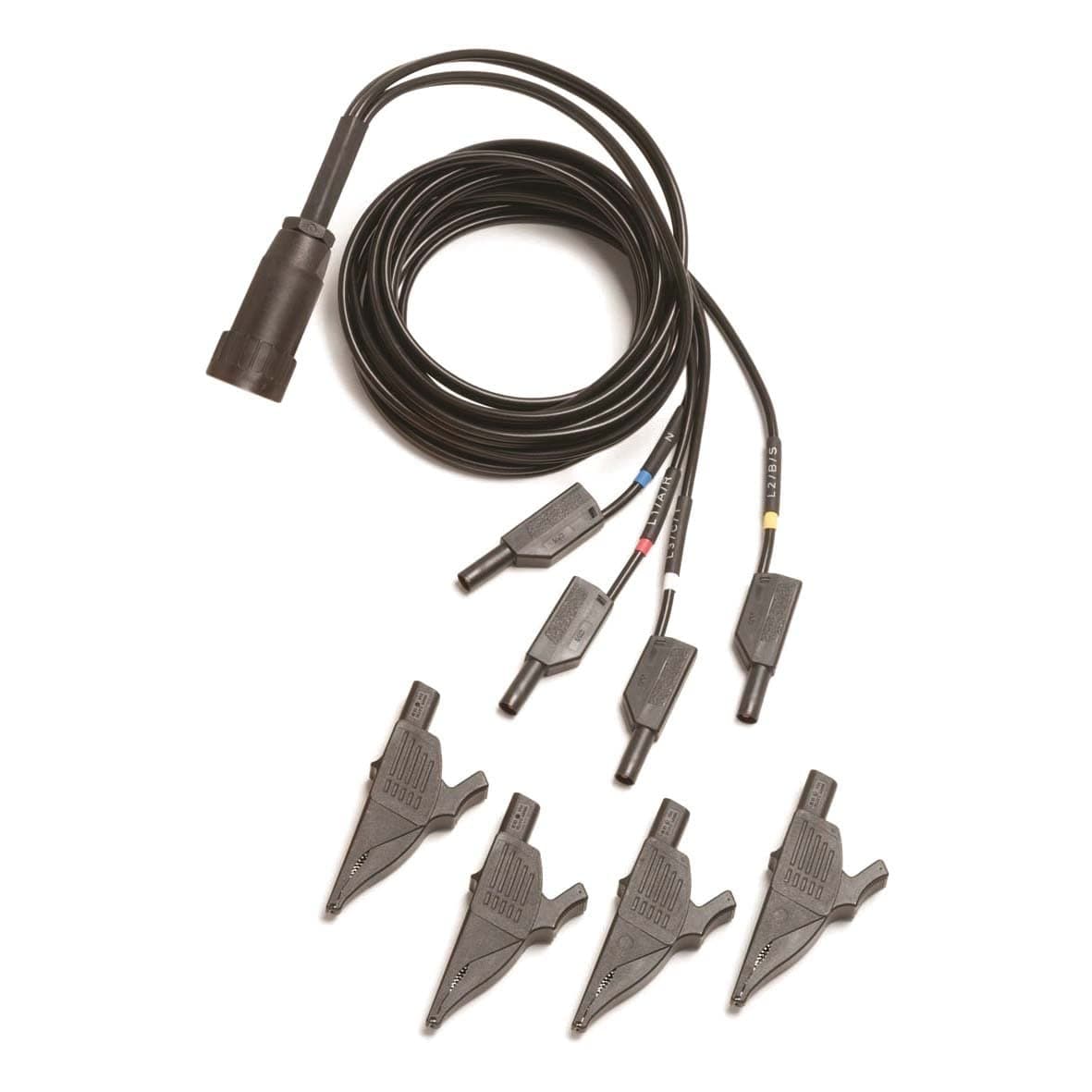 Fluke VL1735/45 Banana 4 Phase Voltage Lead Set, Para 1735 y 1745 Power Quality Loggers