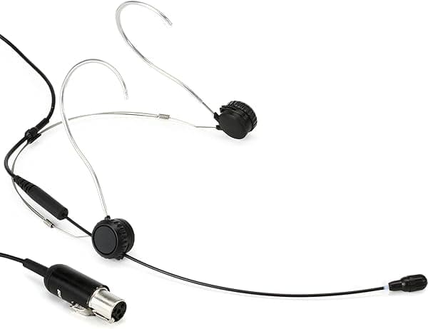 Shure TwinPlex TH53B/O-MTQG Omnidireccional Auricular Micrófono Con Conector TA4F - Negro