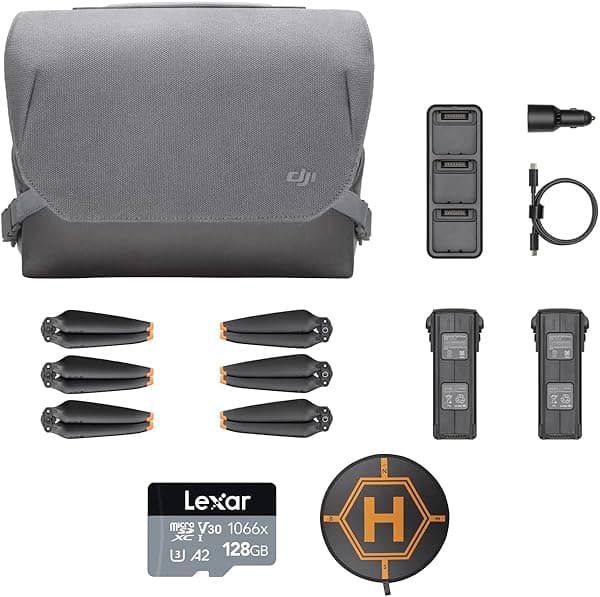 DJI Mavic 3 Fly More Kit con plataforma de aterrizaje para dron y kit de tarjeta de memoria de 128 GB E1DJIMV3FMK