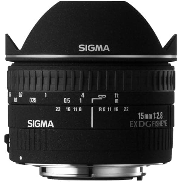 Sigma Lente ojo de pez diagonal de 0.591 in f/2.8 EX DG para cámaras SLR Minolta y Sony 476205