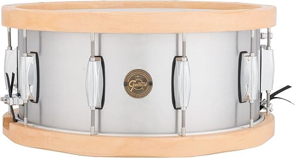 Gretsch Drums Gold Series S1-6514A-WH 6.5x14" - Aro de madera de aluminio