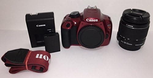 Canon EOS Rebel T5 Digital SLR Kit de Cámara con EF-S 0.709-2.165 in es II Lente - Rojo FBA_1105C001