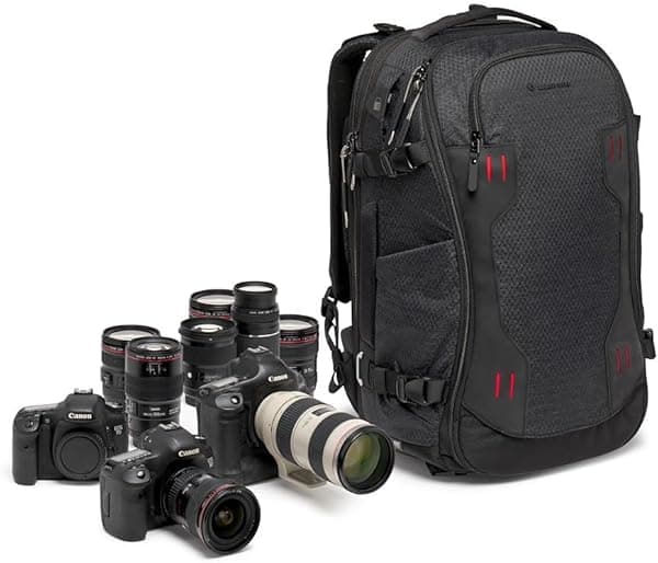 Manfrotto MB PL2-BP-FX-L Mochila para cámara, cargador PRO Light Flex Loader, grande para PC de 15 pulgadas, montaje en trípode, cubierta de lluvia incluida MF B PL2-BP-FX-L