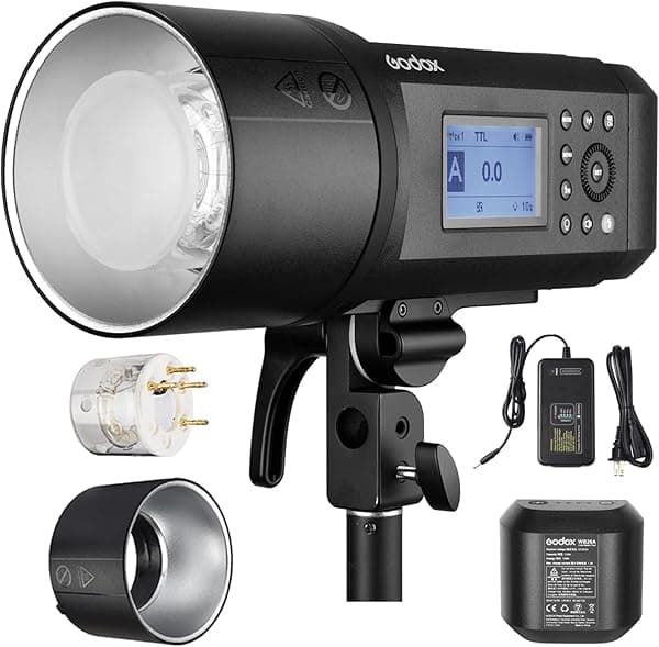 Godox AD600 Pro AD600Pro Flash para exteriores, 600 Ws TTL Flash para exteriores, 2.4G X System Studio Monolight compatible con cámara Canon Nikon Sony Fujifilm Olympus Panasonic WSH-AD600PRO