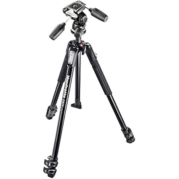 Manfrotto MT190 X 3 - 3 W aluminio trípode con cabezal de 804RC2 3-Way Pan/Tilt MK190X3-3W