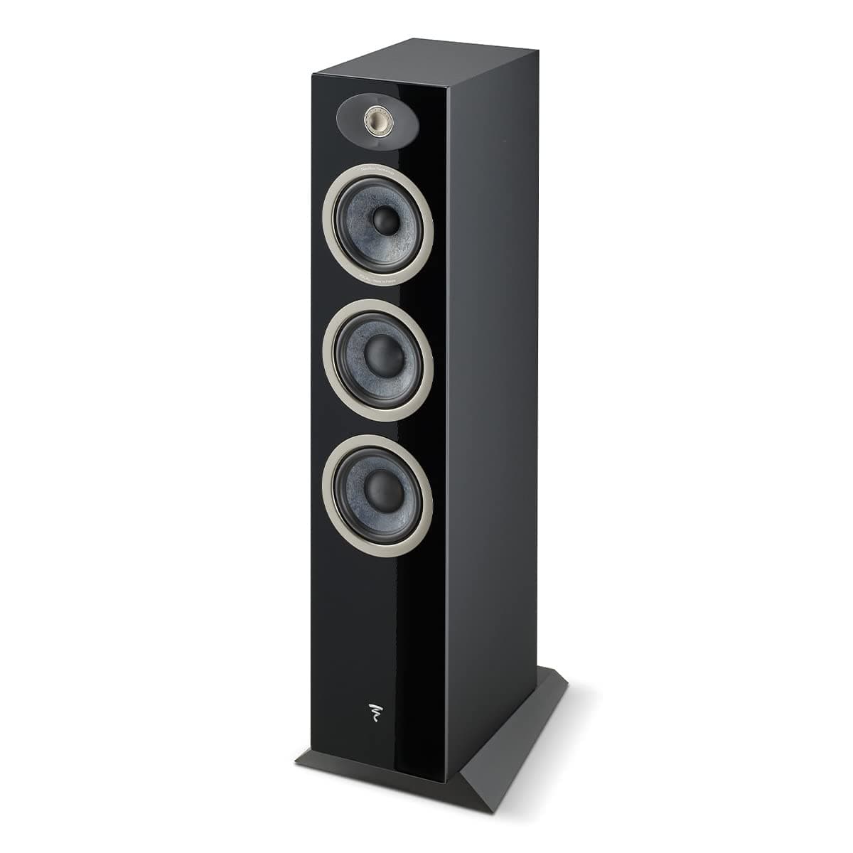 Focal Theva No.2 - Altavoz de pie delgado de 3 vías con graves y controladores de altavoz de 5 pulgadas, cada uno (negro) FTHEVAN2BK