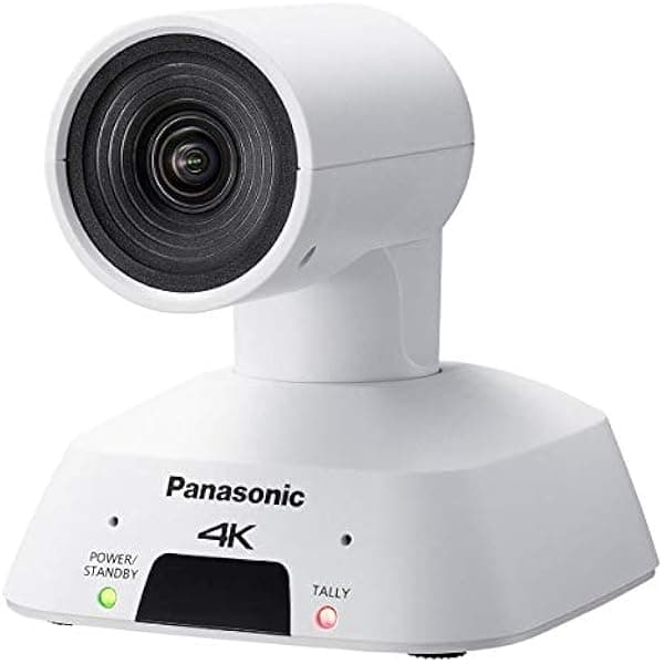 Panasonic AW-UE4WG 4K UltraHD Cámara PTZ compacta integrada con transmisión IP, color blanco