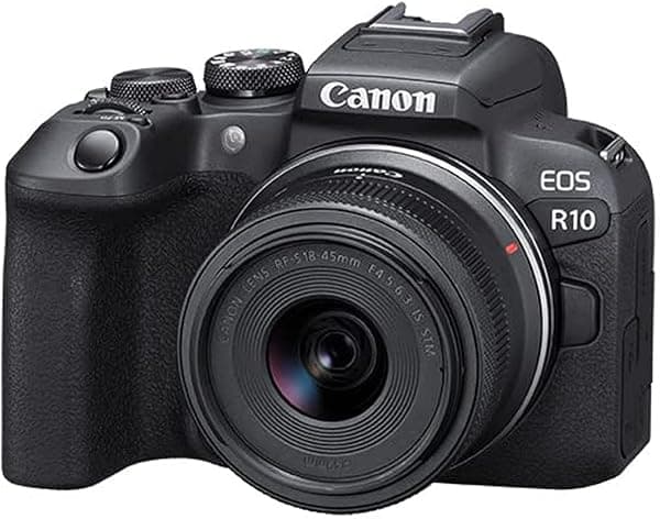 Canon Cámara sin espejo EOS R10 con kit de lente RF-S 0.709-1.772 in R10 Mirrorless