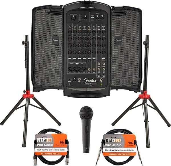 Fender Passport - Paquete PA portátil Venue Bundle w/ Microphone