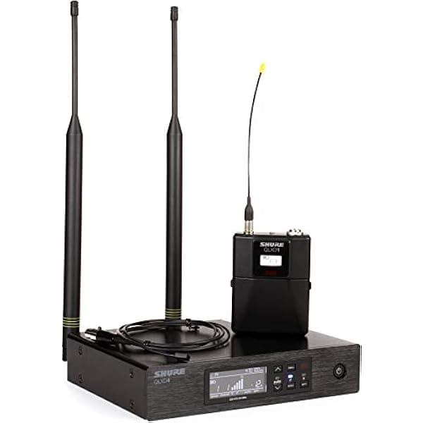 Shure QLXD14/93 Sistema de micrófono inalámbrico con Bodypack y micrófono Lavalier subminiatura WL93 - Banda G50 QLXD14/93-G50