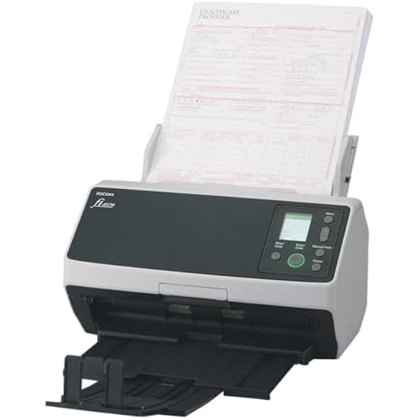 Fujitsu RICOH fi-8170 Premium Bundle Escáner profesional de alta velocidad de documentos con 3 años de servicio CG01000-303101