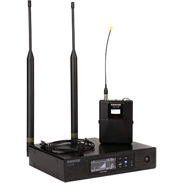 Shure Sistema de micrófono inalámbrico QLXD14/83 con Bodypack y micrófono Lavalier omnidireccional WL183 QLXD14/83-G50