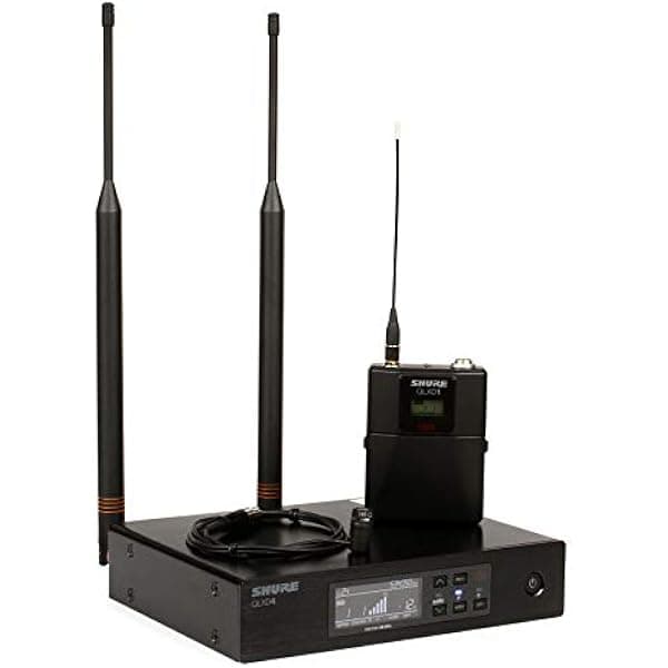 Shure Sistema de micrófono inalámbrico QLXD14/85 con Bodypack y micrófono Lavalier cardioide WL185 QLXD14/85-H50