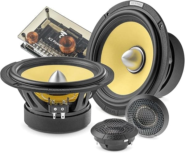 Focal ES 165 KX2E 6.5" K2 EVO Kit de altavoces componentes de 2 vías con tweeters FRAK y crossovers compactos