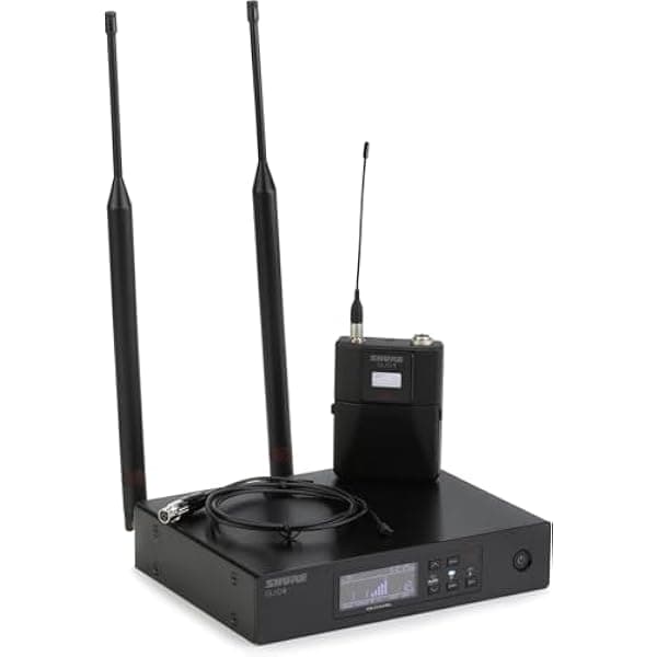 Shure Sistema de micrófono inalámbrico QLXD14/93 con Bodypack y micrófono Lavalier subminiatura WL93