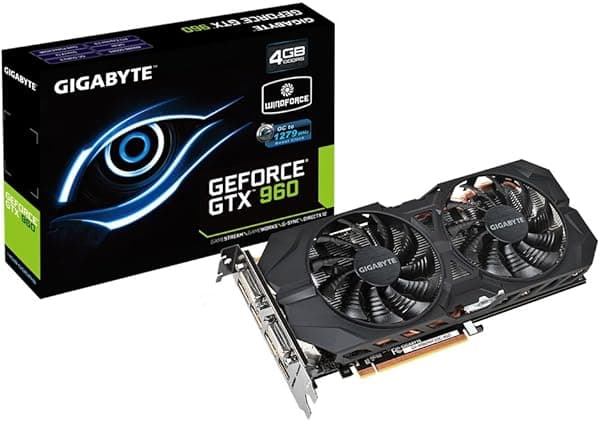 Gigabyte Tarjetas gráficas GTX 960 GV-N960WF2OC-4GD