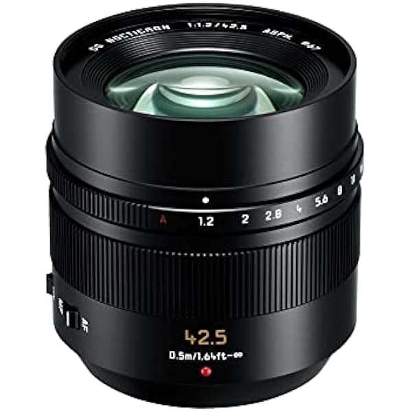 Panasonic LEICA DG NOCTICRON H-NS043E 42.5mm F1.2 ASPH Lente Micro Cuatro Tercios POWER O.I.S. equiv. 85mm 14 elem/11 grupos 9 hojas filtro 67mm