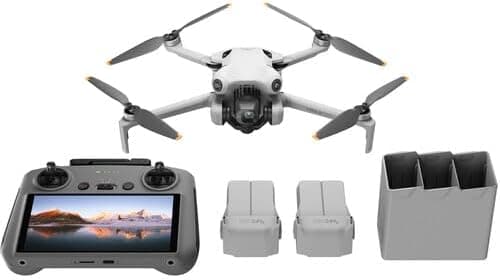 DJI Mini 4 Pro Fly More Combo (DJI RC2), Lightweight and Foldable Drone with 4K/60fps Video, 48MP Photos, 34min Flight Time… CP.MA.00000732.01