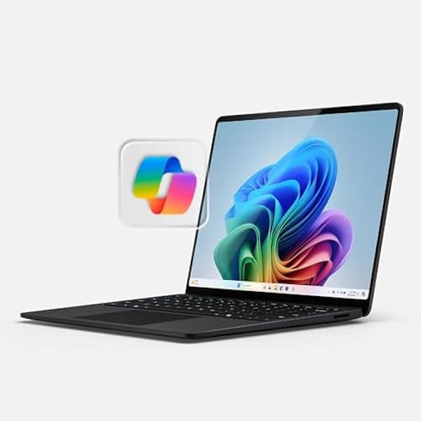 Microsoft Surface Laptop (2024), Windows 11 Copilot+ PC, pantalla táctil de 13.8 pulgadas, Snapdragon X Elite (12 núcleos), 16 GB de RAM, almacenamiento SSD de 512 GB, negro ZGP-00037