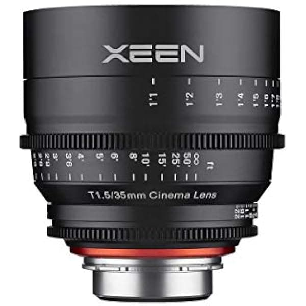 Rokinon XEEN XN35-NEX 35mm T1.5 Lente Cine Profesional Montura Sony E Full Frame 6K Manual Iris 11 Hojas Frente 114mm