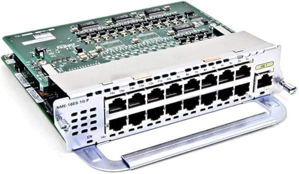 Cisco Módulo de servicio EtherSwitch - Switch - 16 puertos (NME-16ES-1G-P)