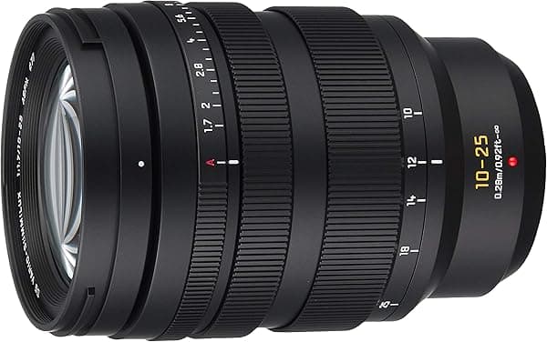 Panasonic Leica DG Vario-Summilux 10-25mm f/1.7 ASPH H-X1025 Lente Micro Four Thirds equiv. 20-50mm 77mm anillo de apertura sin clicks tropicalizado