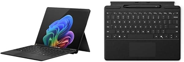 Microsoft Surface Pro 2 en 1 Laptop/Tablet (2024) Windows 11 Copilot+PC Pantalla táctil OLED de 13 pulgadas - Snapdragon X Elite - 16 GB RAM - 256 GB de almacenamiento - Negro + teclado Surface Pro