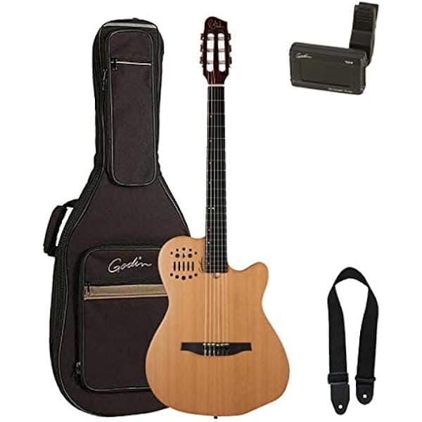 Godin multiac series-acs Slim Cedro Nylon - Guitarra con Gig Bag Bundle 32167