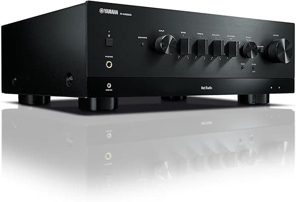Yamaha Audio R-N1000A Receptor de red con teléfono, HDMI y DAC integrado, negro R-N1000ABL