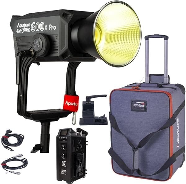 Aputure 600x Pro Aputure Light Storm LS 600X Pro 600W Luz de video LED bicolor 2700K ~ 6500K Control de aplicación CCT variable con 9 iluminación FX (montaje en V) 2022BESTAR600XPRO