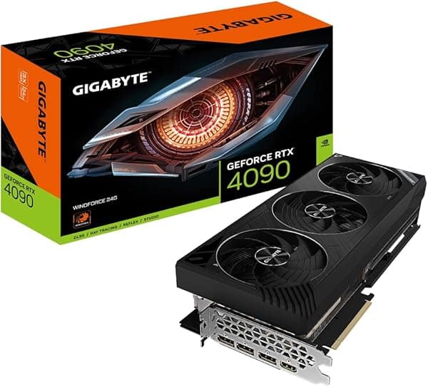 Gigabyte Tarjeta gráfica GeForce RTX 4090 WINDFORCE de 24 GB GV-N4090WF3-24GD