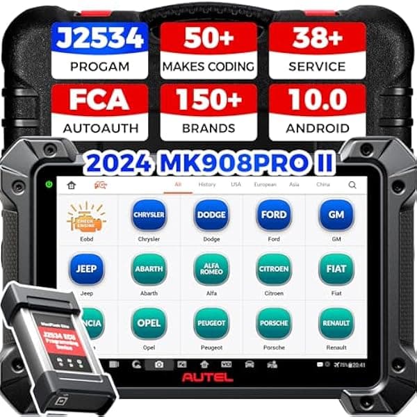 Autel, sistema de análisis y diagnóstico de vehículos automóviles MK908P