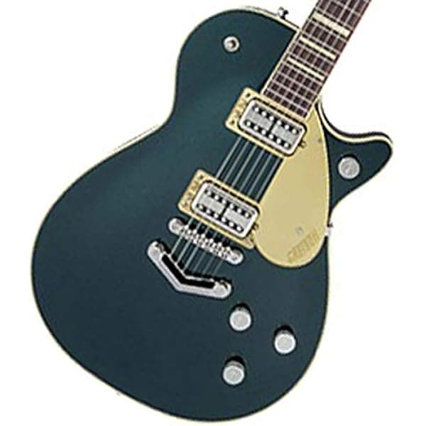 Gretsch G6228 Players Edition Jet BT V-Stoptail Guitarra Eléctrica Cuerpo Sólido Cadillac Green Caoba/Arce Broad'Tron BT-65 Diapasón Palisandro 22 Trastes 2413400848