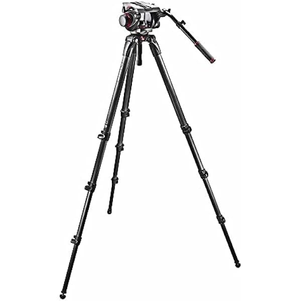 Manfrotto Cabezal de video 509HD con patas de trípode de fibra de carbono 536 509HD | 536K