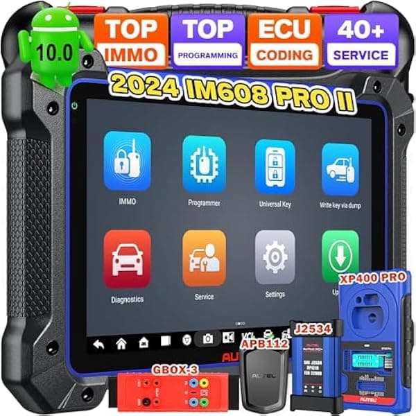 Autel MaxiIM IM608 PRO II, 2024 Key FOB y herramienta de programación IMMO con GBOX3 y APB112, codificación avanzada de ECU, más de 3000 pruebas con servicio de más de 40 años, IM608 PRO IM508S PRO