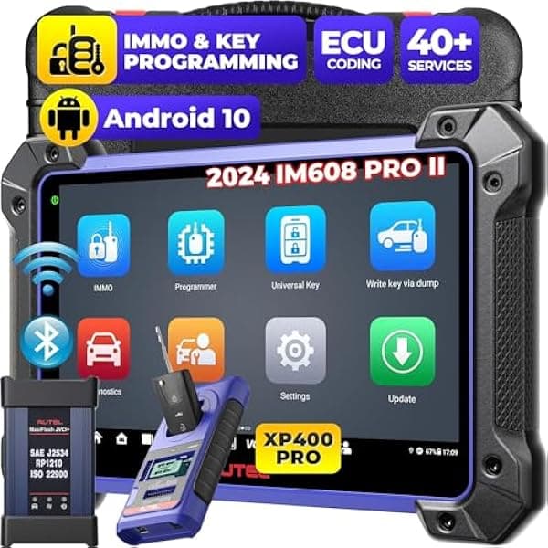2024 Autel MaxiIM IM608 PRO II: herramienta de programación de llavero IMMO igual que IM608S II/IM608 II, con programador de llaves XP400 PRO, codificación ECU y bidireccional, más de 40 servicios