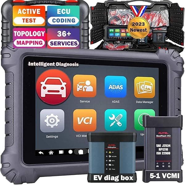 Autel MaxiSys MS909EV 2023 Versión EV Sistema de alto voltaje y análisis de paquete de baterías MaxiFlash VCI Prueba activa ECU Codificación/Programación Topología 36+ Servicios Avanzados MS906 MS908 ULTRAEVMS909EV