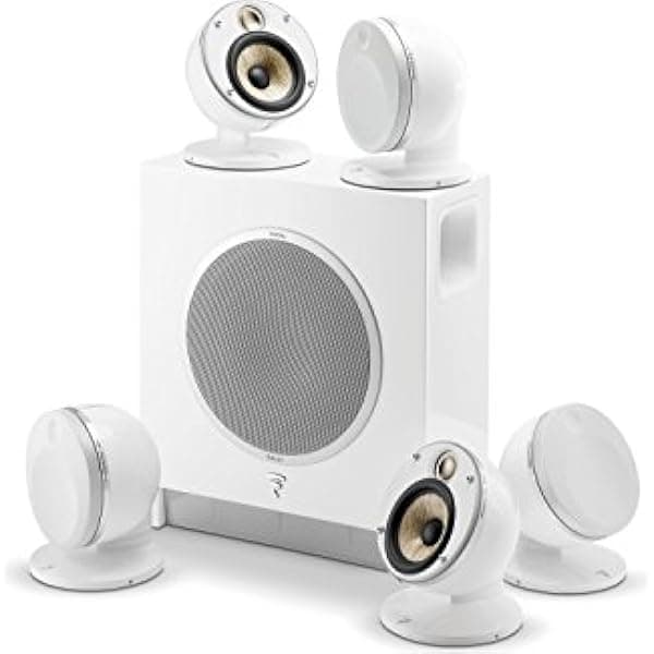 Focal Sistema de altavoces Dome de 5.1 canales con subaire (blanco) FODOMPACK5.1FLXAIRDW