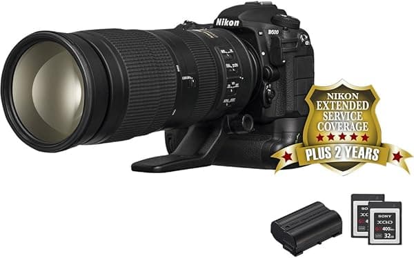 Nikon 20.9 D500 Kit de deportes y vida silvestre con pantalla LCD de 3.2", negro (13518)