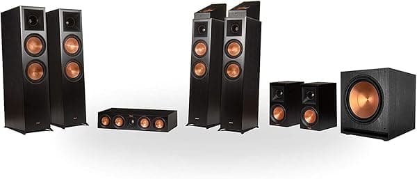 Klipsch Sistema de cine en casa RP-8060FA 7.1.4 Dolby Atmos - Ébano