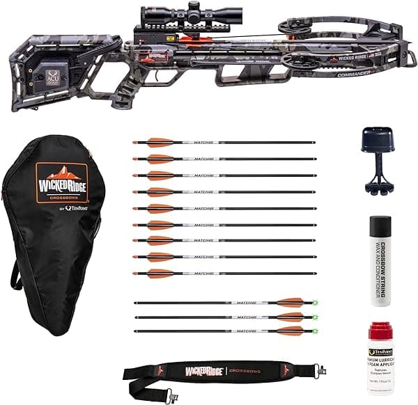 Wicked Ridge by TenPoint Commander M1, Peak Camo - 380 FPS - Construcción americana, perfil estrecho WR24003-9532