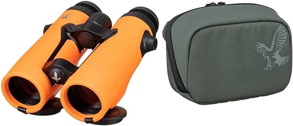 Swarovski Binocular de gama EL de 10 x 42 con asistente de seguimiento y alto valor de transmisión, incluye correa cómoda, bolsa lateral y otros accesorios (naranja) 72015