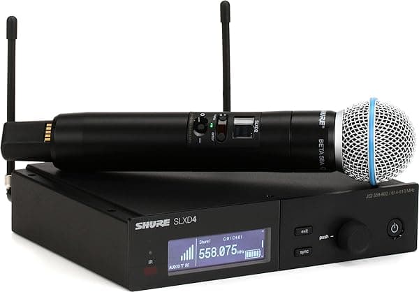 Shure SLXD24/B58-J52 Sistema de Microfonía Inalámbrica con Micrófono Vocal de Mano BETA58A