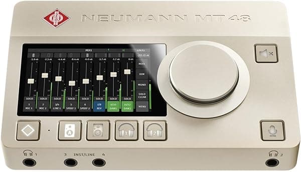 Neumann MT 48 US - Interfaz de Audio USB-C Premium con Pantalla Táctil, MIDI, AES67 y Expansión ADAT/S/PDIF