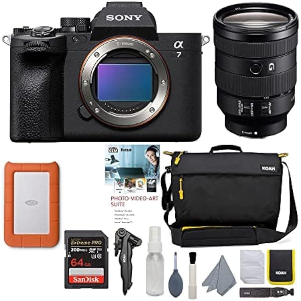 Sony Alpha 7 IV ILCE-7M4 Camara Mirrorless Full Frame 33MP 4K 60p + Lente FE 24-105mm f/4 G OSS, BIONZ XR, 759 AF, IBIS 5 Ejes ILCE7M4/B+SEL24105G2