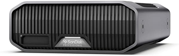 SanDisk Professional Proyecto G-Drive de 18 TB - Disco duro externo, Thunderbolt 3, USB (10Gbps), disco duro Ultrastar de 7200 RPM, lectura de hasta 260 MB/s - SDPHG1H-018T-NBAAD