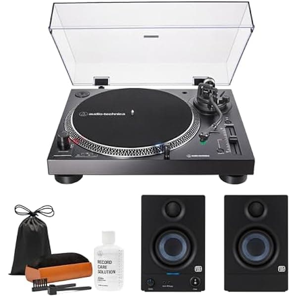 Audio-Technica AT-LP120XUSB-BK Tocadiscos Direct-Drive USB con Monitor de Estudio, Cuidado de Discos y Kit de Limpieza AT-LP120XUSB-BK_K2